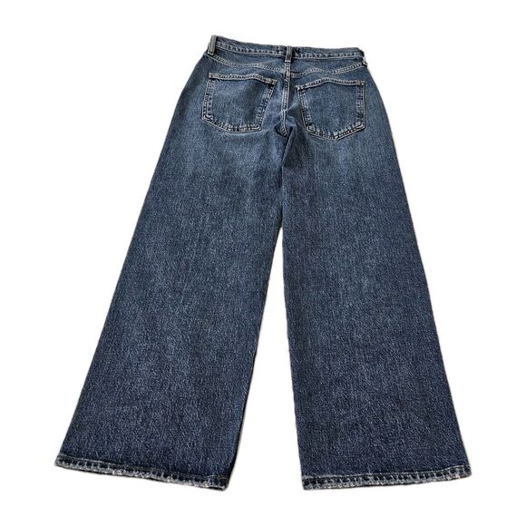 Agolde Jeans Womens 26 Blue Harper Crop Relaxed Straight Fit Moor Mid Rise Boho - Picture 6 of 9